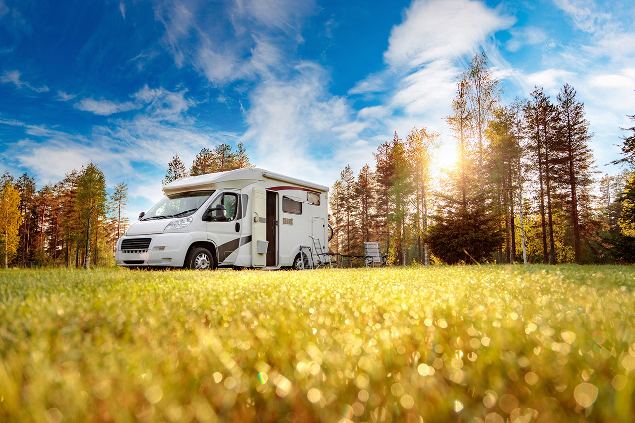 Wohnmobil im Grünen